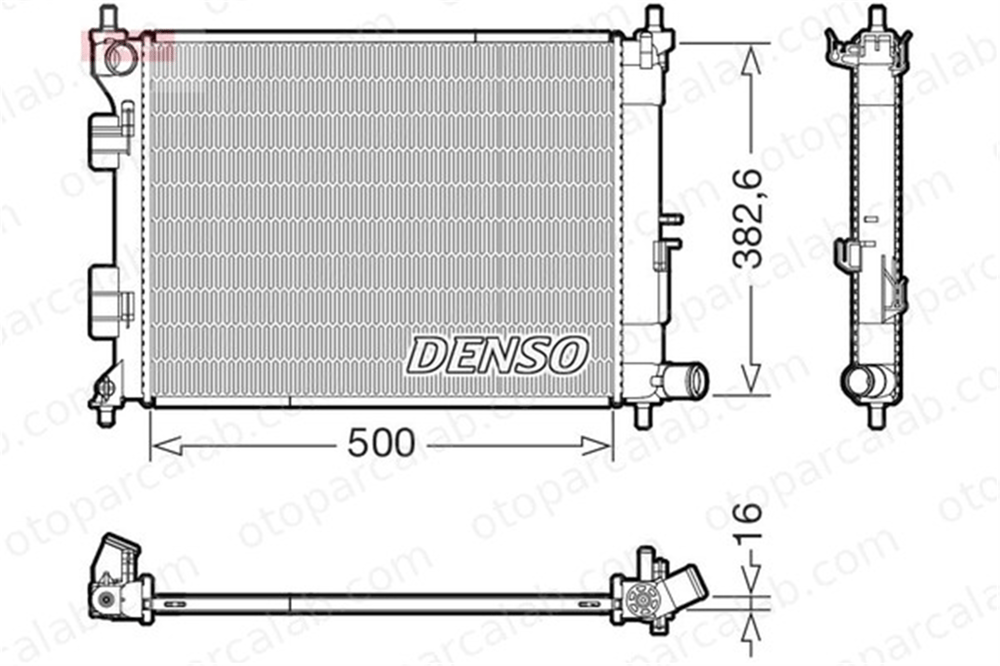DENSO DRM41032 Su Radyatörü HYUNDAI i20 II i20 II Coupe DRM41032 25310C8000