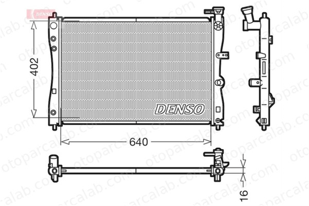 DENSO DRM45005 Su Radyatörü SMART FORFOUR MITSUBISHI COLT VI DRM45005 4545000703