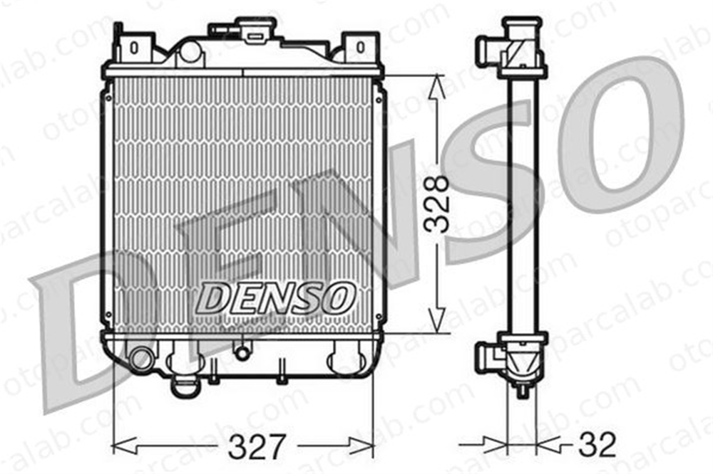 DENSO DRM47006 Su Radyatörü SUZUKI SWIFT II Hatchback SWIFT I DRM47006 1770060B32