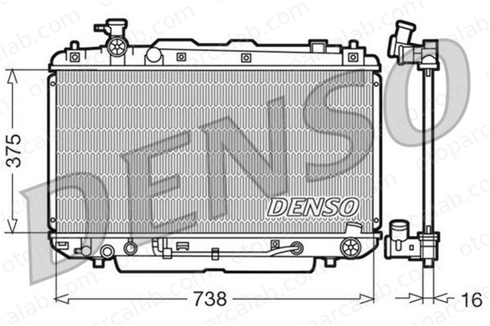 DENSO DRM50022 Su Radyatörü TOYOTA RAV 4 II DRM50022 1640028140