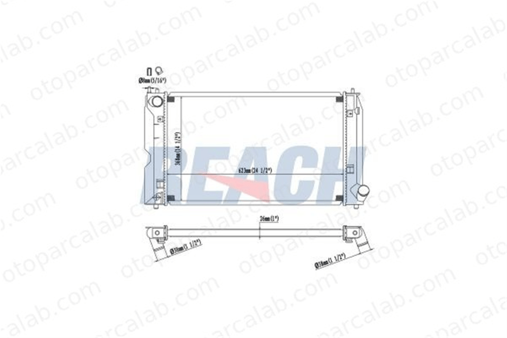 DENSO DRM50027 Su Radyatörü TOYOTA COROLLA COROLLA Sedan 164000G031 164000G020