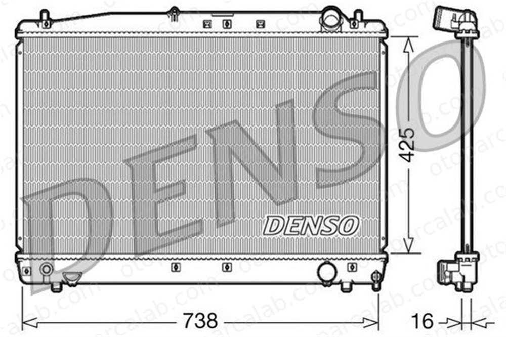 DENSO DRM50033 Su Radyatörü TOYOTA AVENSIS AVENSIS Station wagon DRM50033 1640027050