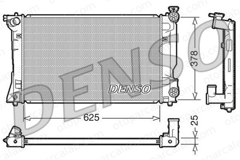 DENSO DRM50035 Su Radyatörü TOYOTA AVENSIS AVENSIS Sedan DRM50035 164000H180