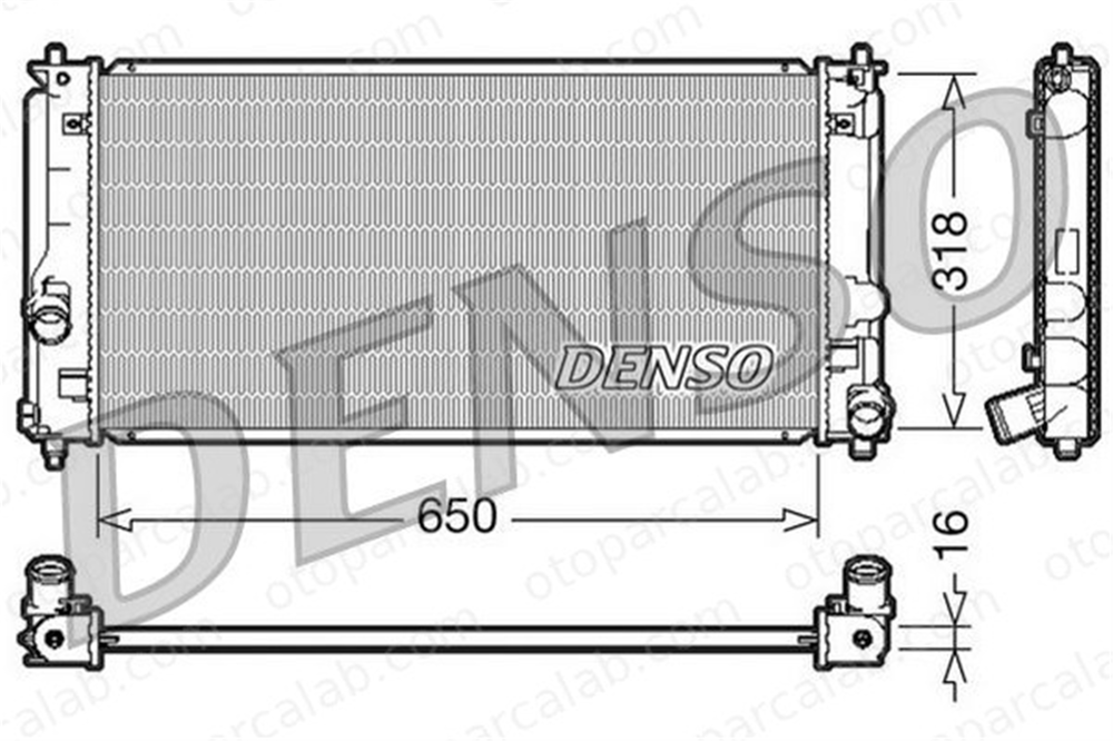 DENSO DRM50044 Su Radyatörü TOYOTA CELICA Coupe DRM50044 1640022060
