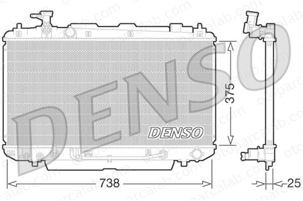 DENSO DRM50064 Su Radyatörü TOYOTA RAV 4 II DRM50064 1640028190
