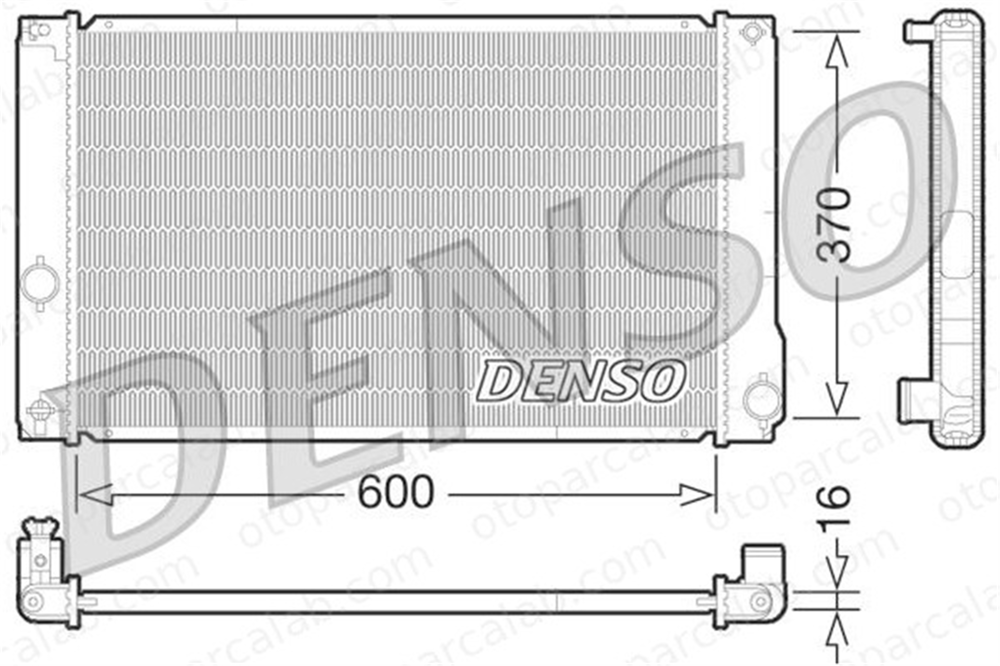 DENSO DRM50076 Su Radyatörü TOYOTA AURIS AURIS Station wagon DRM50076 164000T240