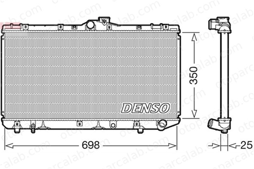 DENSO DRM50079 Su Radyatörü TOYOTA COROLLA COROLLA Compact DRM50079 1640064630
