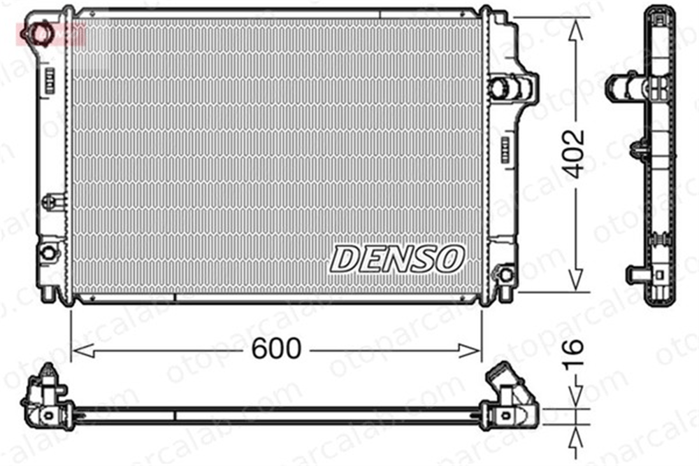 DENSO DRM50089 Su Radyatörü TOYOTA YARIS DRM50089 1640021330