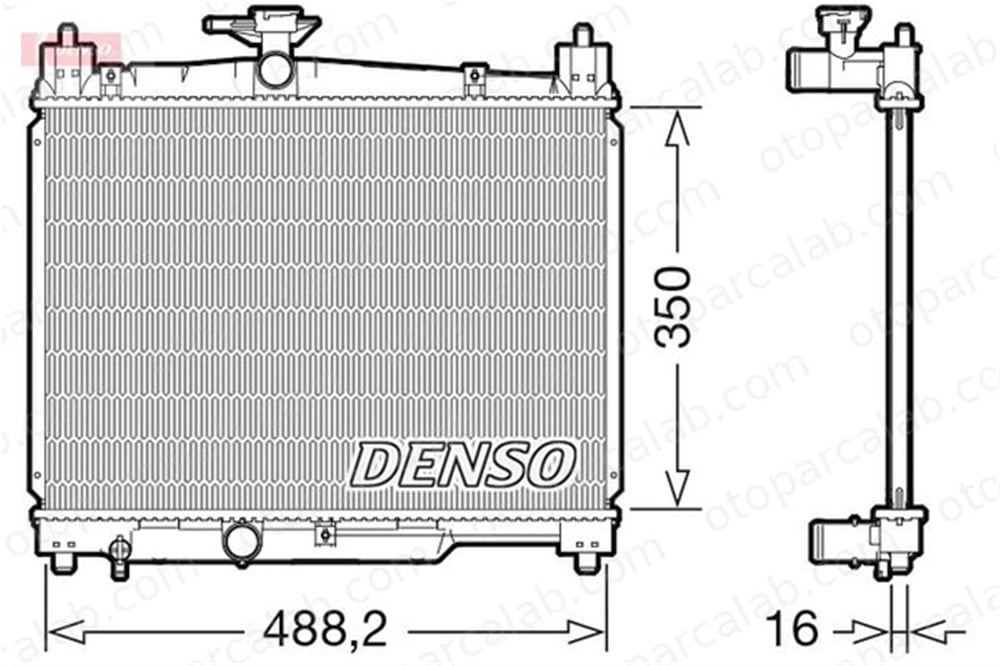 DENSO DRM50101 Su Radyatörü TOYOTA YARIS YARIS VERSO DRM50101 164000J010