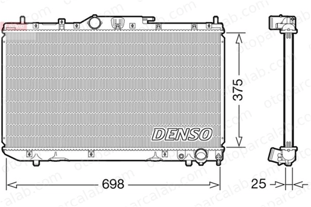 DENSO DRM50114 Su Radyatörü TOYOTA AVENSIS AVENSIS Station wagon DRM50114 164000G010