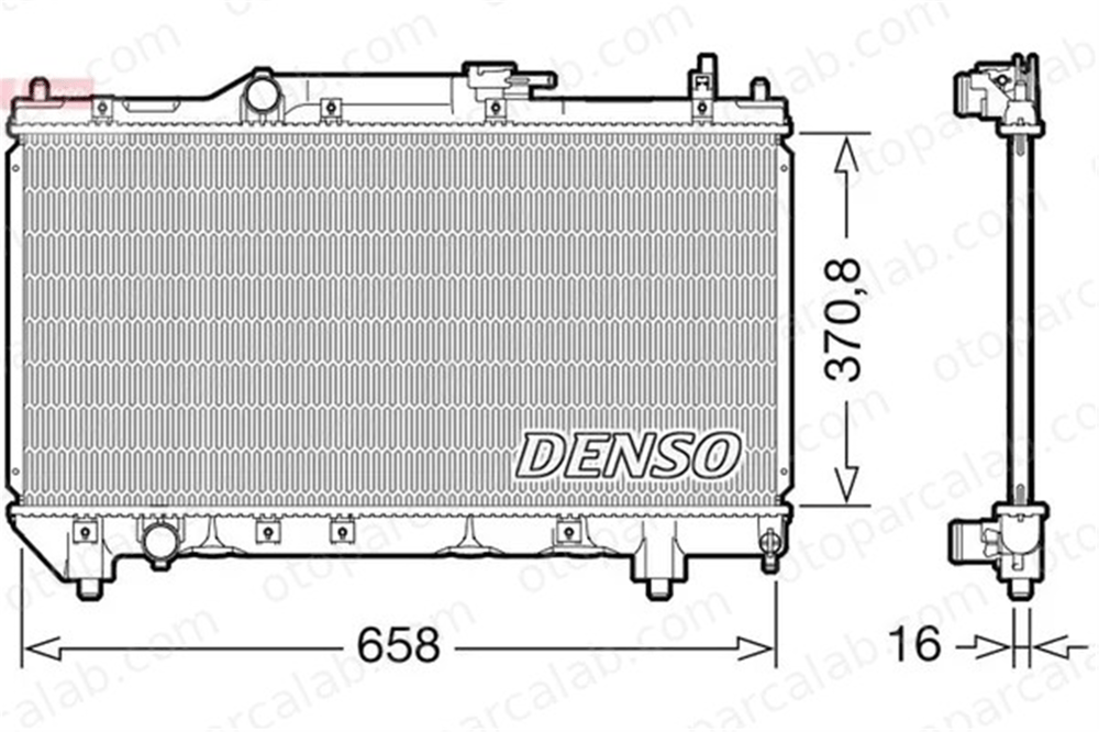 DENSO DRM50117 Su Radyatörü TOYOTA AVENSIS AVENSIS Liftback DRM50117 1640002270