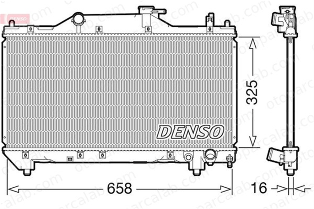 DENSO DRM50131 Su Radyatörü TOYOTA AVENSIS AVENSIS Liftback 164000D080