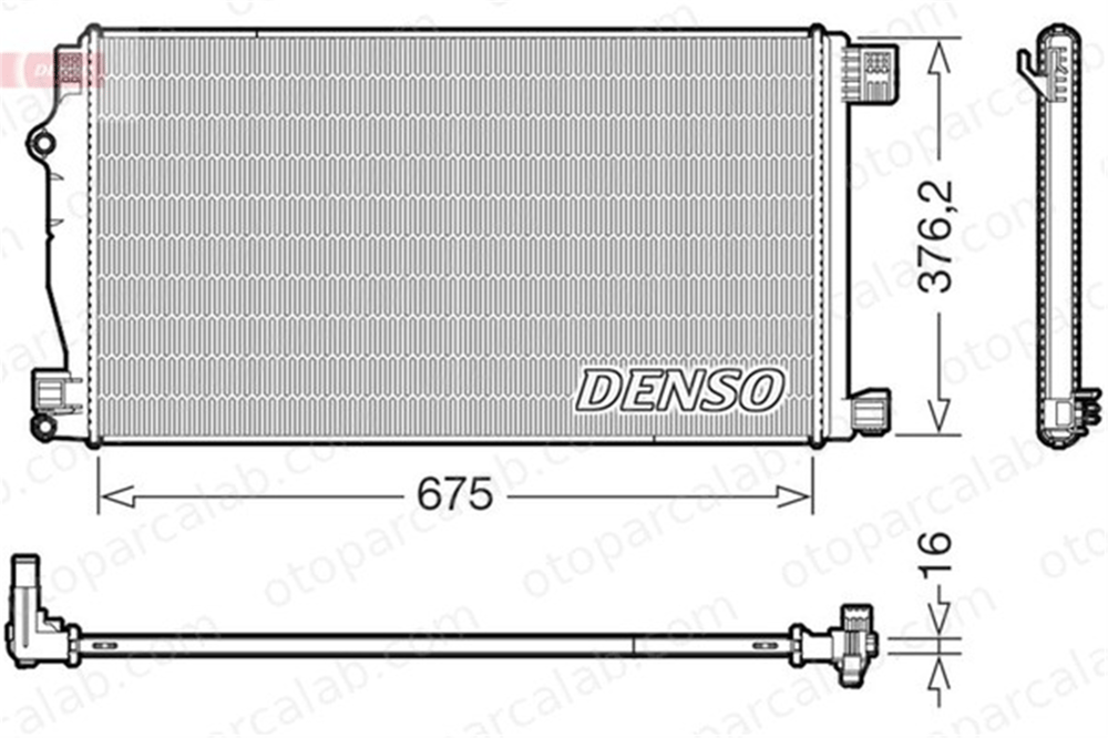 DENSO DRM50147 Su Radyatörü TOYOTA C-HR DRM50147 165500Y020