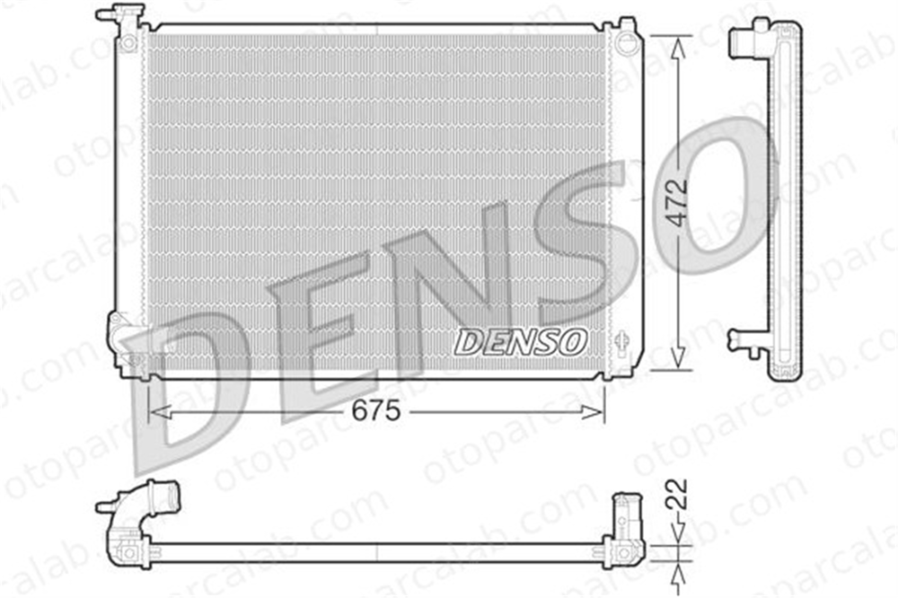DENSO DRM51010 Su Radyatörü LEXUS RX DRM51010 1604120351