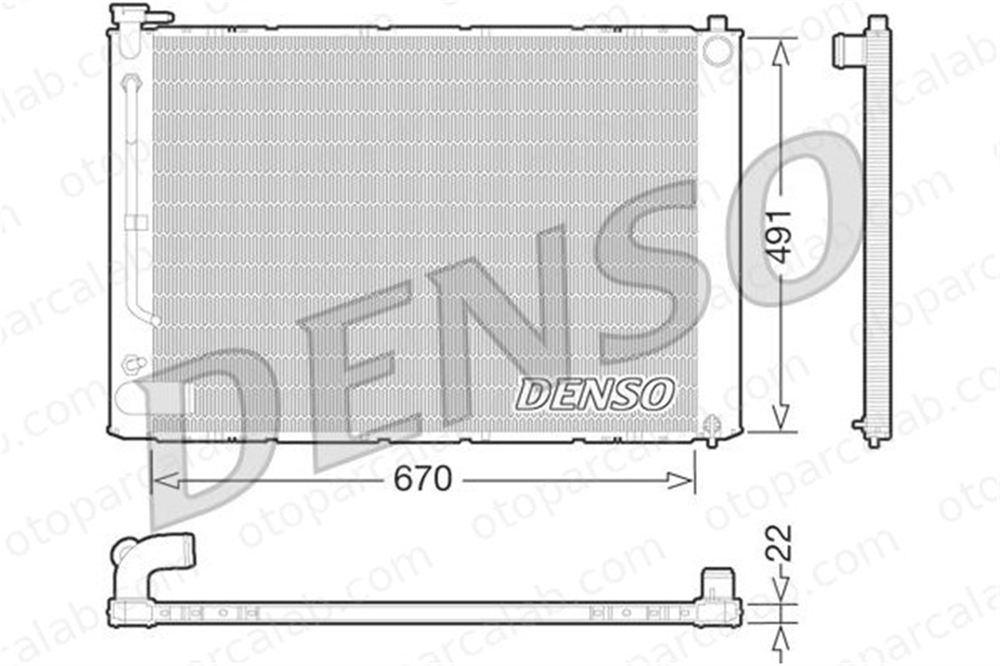 DENSO DRM51011 Su Radyatörü LEXUS RX DRM51011 1604120310