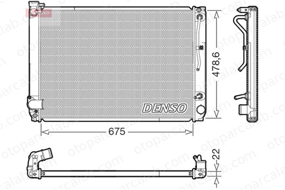 DENSO DRM51016 Su Radyatörü LEXUS RX DRM51016 160410P180