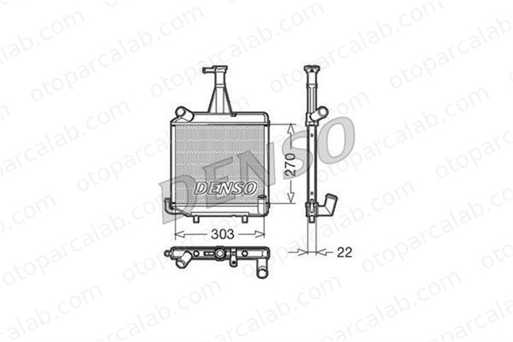 DENSO DRM99000 Su Radyatörü LIGIER AMBRA DRM99000 118353