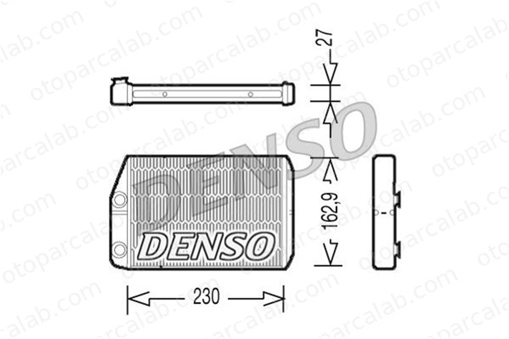 DENSO DRR09034 Kalorifer Radyatörü FIAT DUCATO Panelvan/Van DUCATO Platform şasi 77364073 6448R0