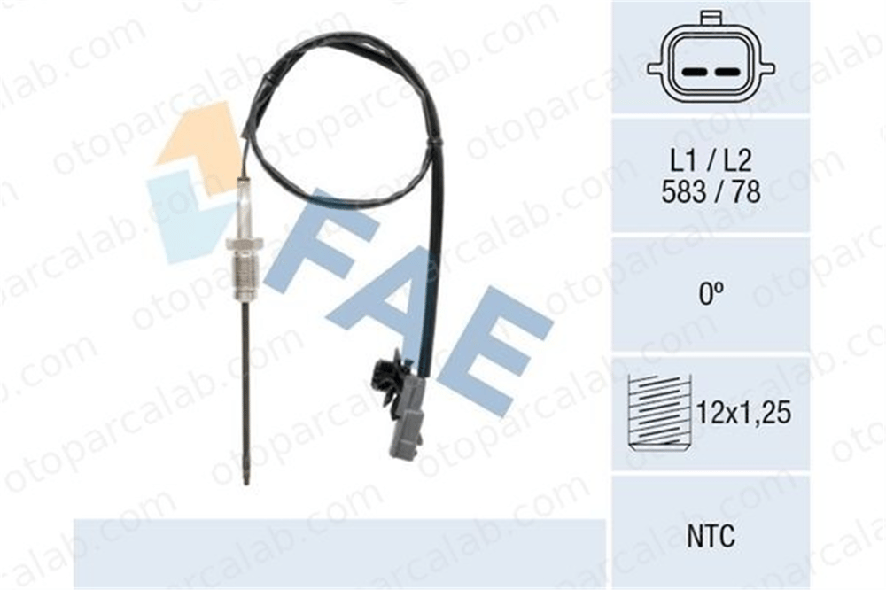 DODUCO 199055158010 Egzoz Sıcaklık Sensörü DACIA DUSTER RENAULT KANGOO / GRAND KANGOO II 226401632R 226404490R
