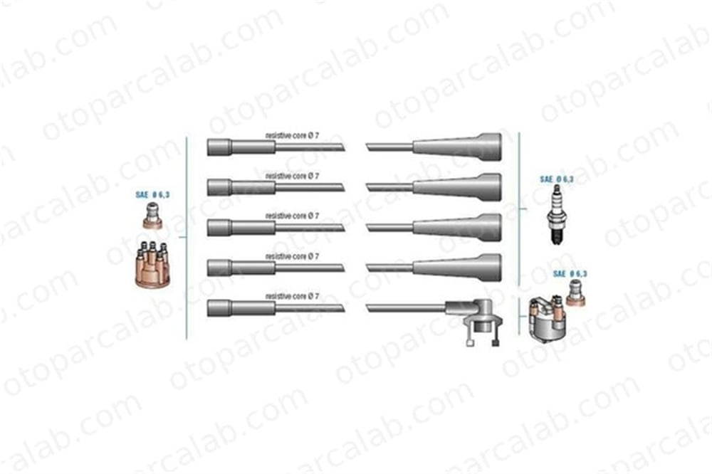 DODUCO 7723 Buji Kablosu RENAULT 21 21 Sedan 7700731063 7702247165