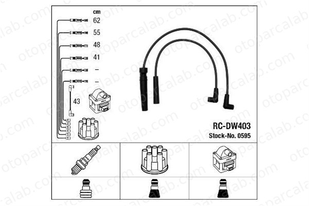 DODUCO 7807 Buji Kablosu DAEWOO ESPERO NEXIA NP1149