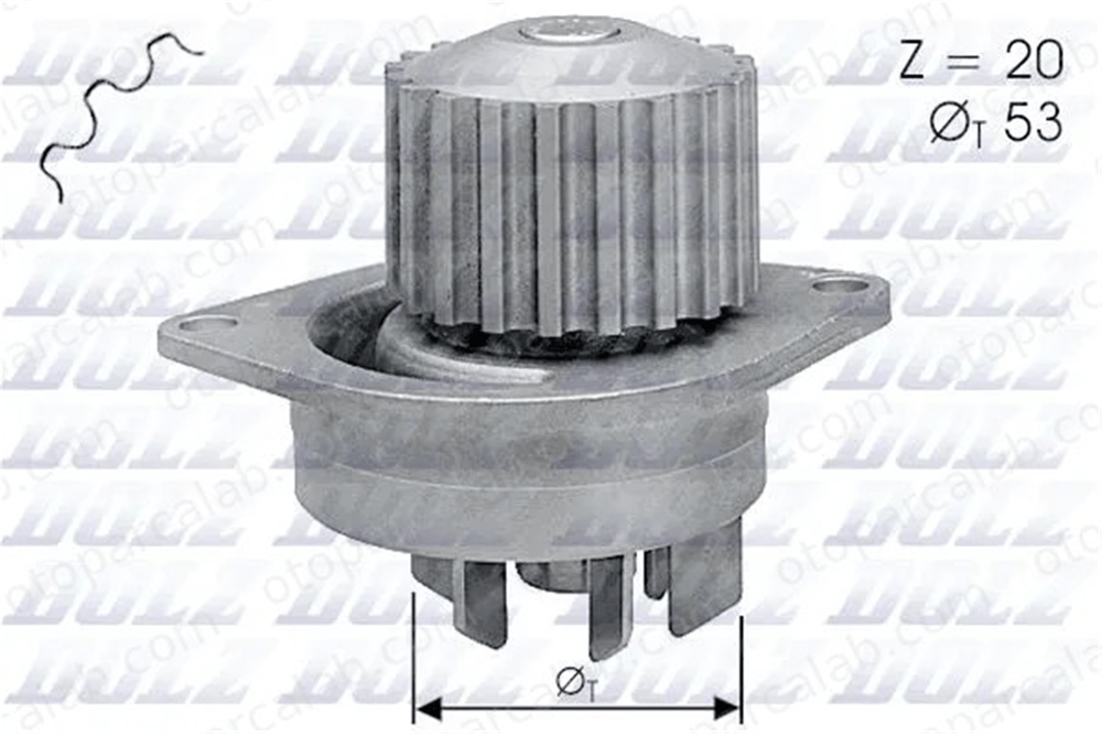 DOLZ C111 Devirdaim Su Pompası CITROËN AX PEUGEOT 205 II 1201E4 120158