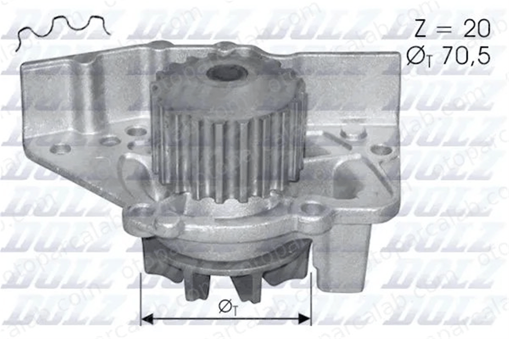 DOLZ C119 Devirdaim Su Pompası CITROËN XANTIA PEUGEOT 306 Hatchback 1201A8 1611896680