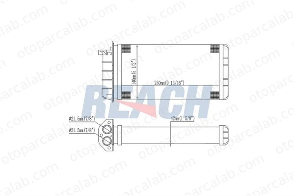 ELITCAR H133 Kalorifer Radyatörü ELİTCAR H133 FIAT MAREA BRAVO I 60813252 46721967