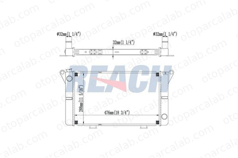 ELITCAR R239 Su Radyatörü ELİTCAR R239 RENAULT 15 7700571627