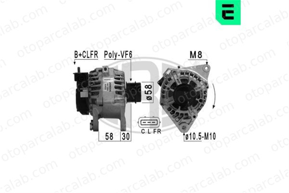 ERA 209005A Alternatör HYUNDAI ix35 KIA OPTIMA 373002E300