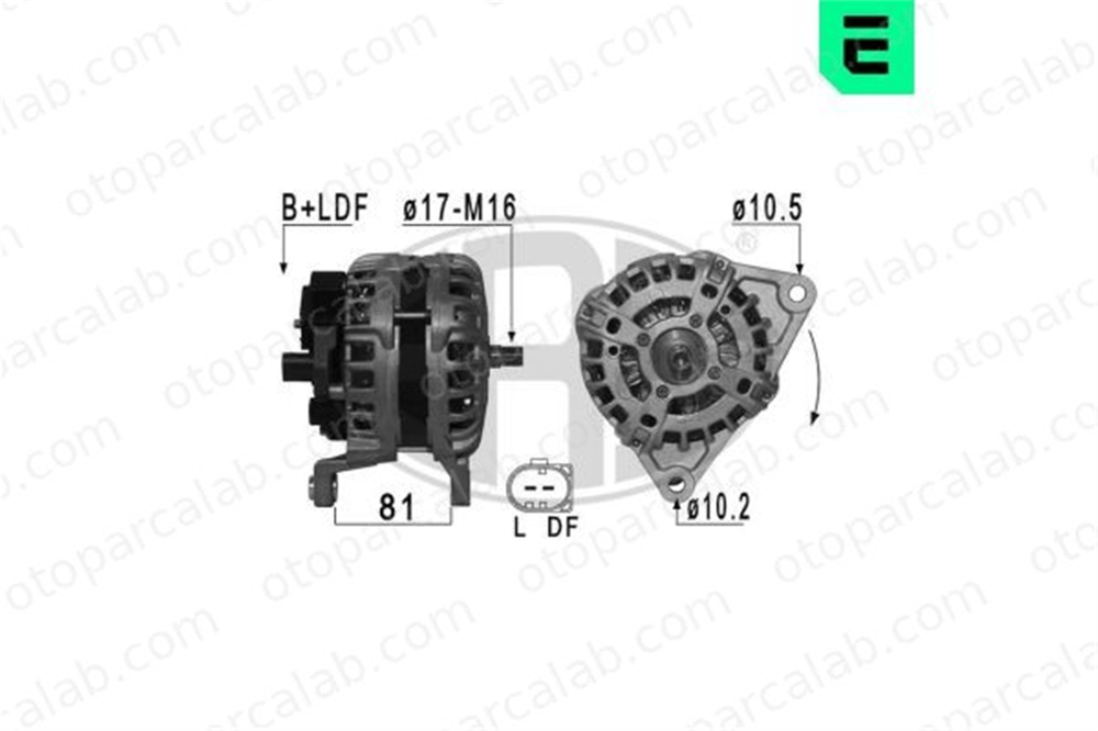 ERA 209025A Alternatör IVECO DAILY IV Platform şasi DAILY IV Panelvan/Van 504385138