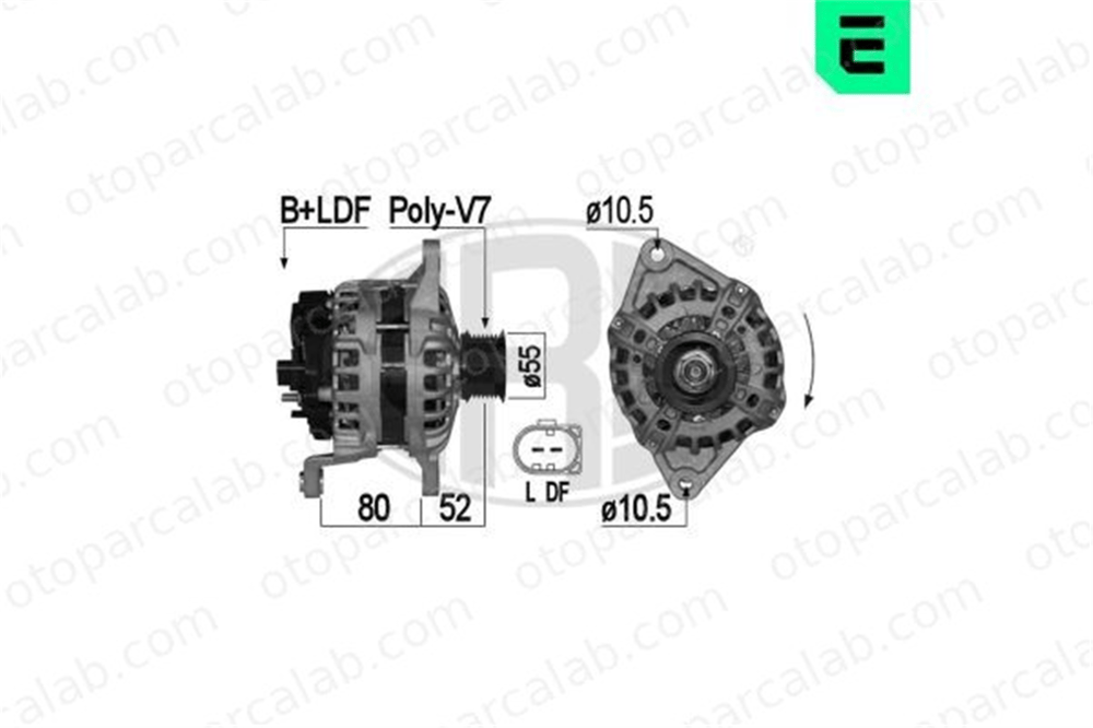 ERA 209057A Alternatör IVECO DAILY IV Panelvan/Van DAILY IV Platform şasi 504385133