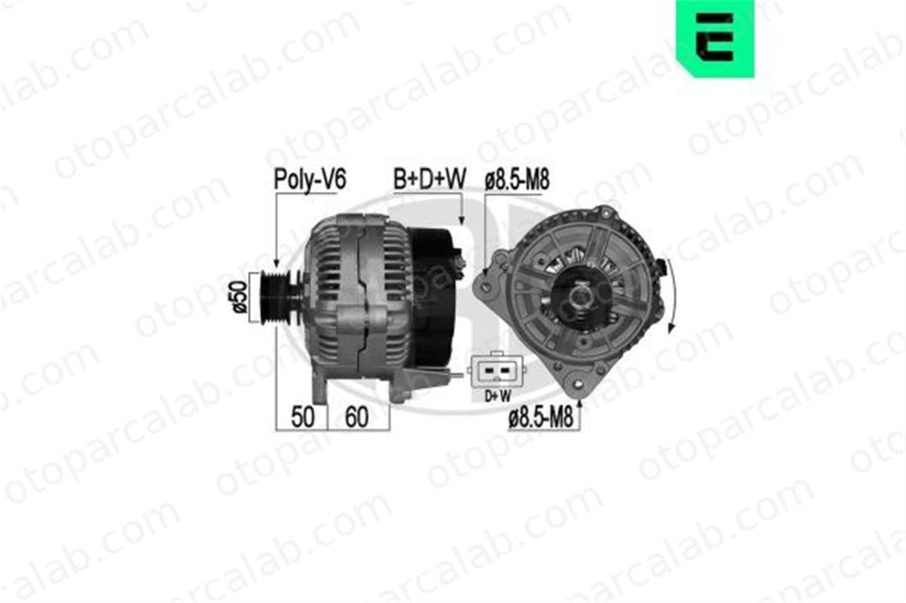 ERA 209062A Alternatör VW PASSAT B3/B4 Variant GOLF III 21903017B 021903017B