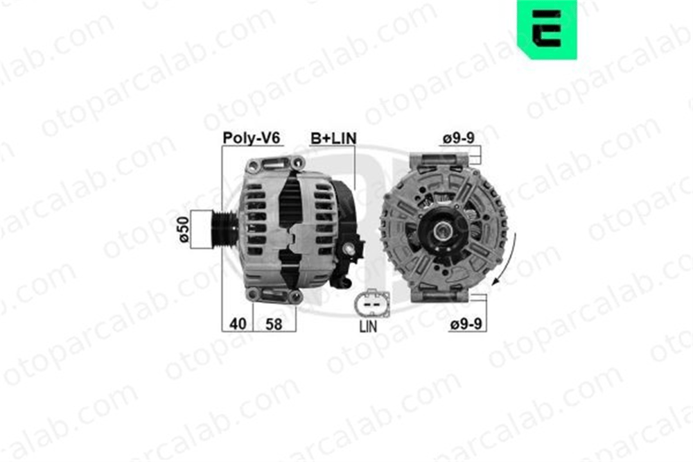 ERA 209080 Alternatör MERCEDES-BENZ S-SERISI S-SERISI Coupe A0131540502 68011843AC