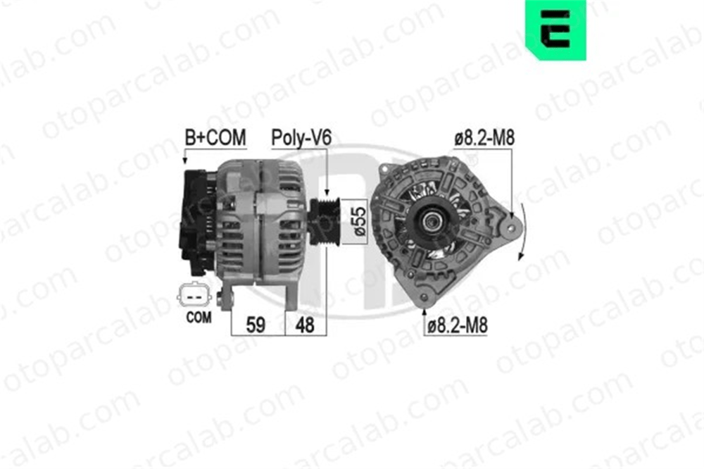 ERA 209098A Alternatör RENAULT MEGANE III Hatchback CLIO III 8200660025 8200323137