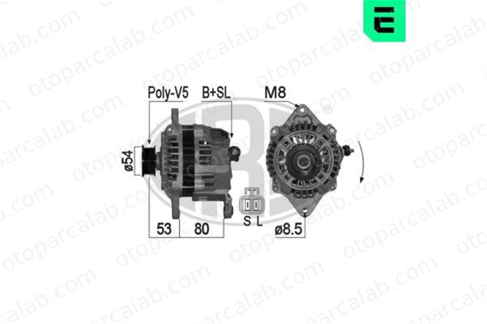 ERA 209140A Alternatör SUBARU IMPREZA Station wagon IMPREZA Coupe A2T39091 A002T37291