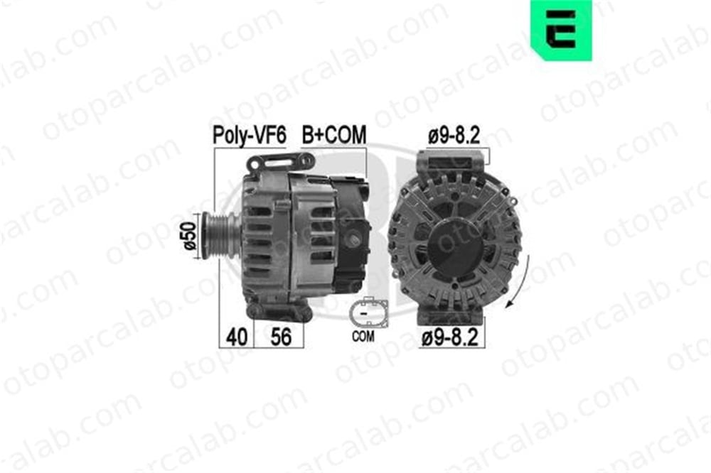 ERA 209190 Alternatör MERCEDES-BENZ C-SERISI SPRINTER 3,5-t Minibüs/Otobüs A0009068802 9068802