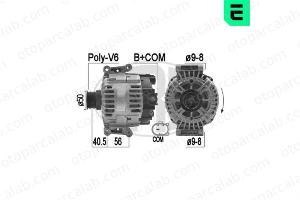ERA 209234A Alternatör MERCEDES-BENZ VITO Mixto VITO Panelvan/Van A0009060401 A9060401