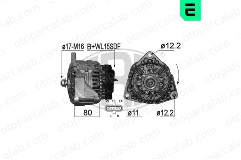 ERA 209309A Alternatör MAN F90 TGS I 51261017259 51261017253