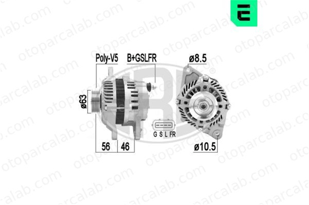 ERA 209350A Alternatör SMART FORFOUR MITSUBISHI COLT VI MN155953 1351540202