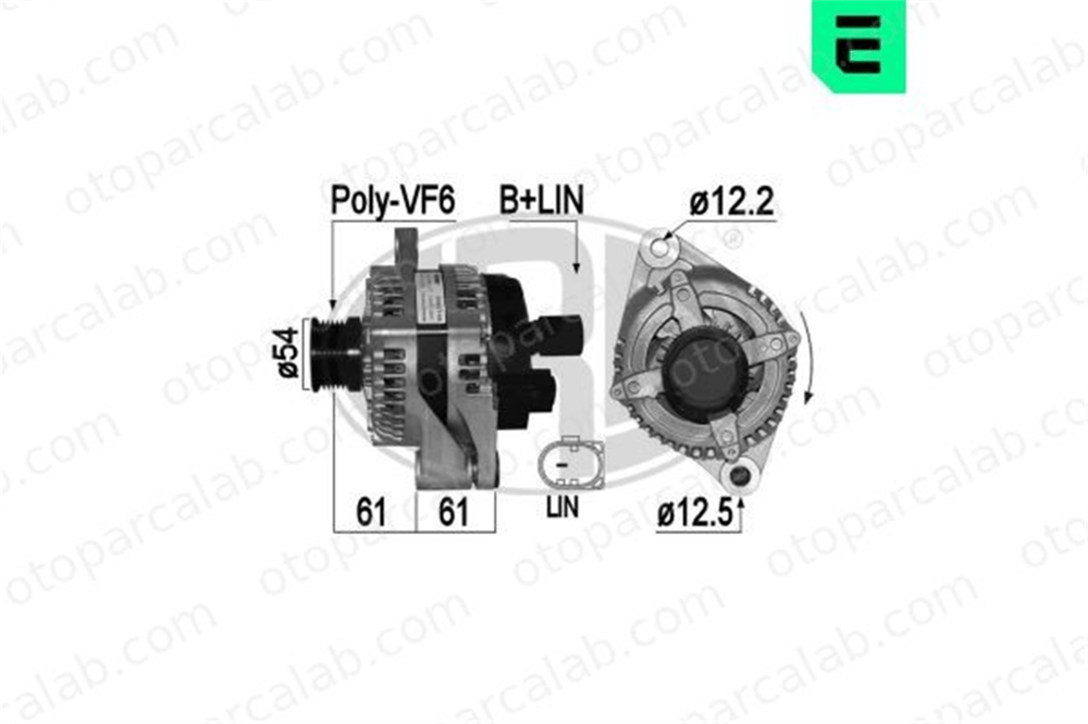 ERA 209456 Alternatör ALFA ROMEO GIULIA GIULIETTA 51929089