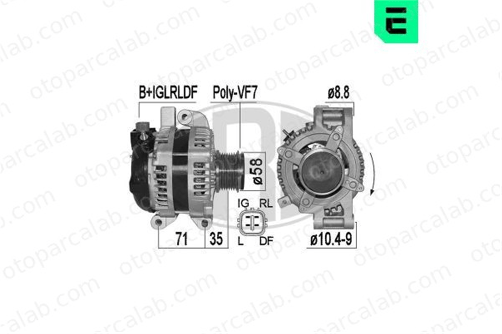 ERA 209517A Alternatör TOYOTA RAV 4 III RAV 4 IV 2706026060 2706026081