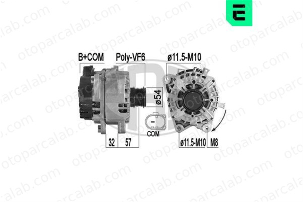 ERA 209589 Alternatör FORD TRANSIT V363 Panelvan/Van TRANSIT V363 Platform şasi 2146821 2011356