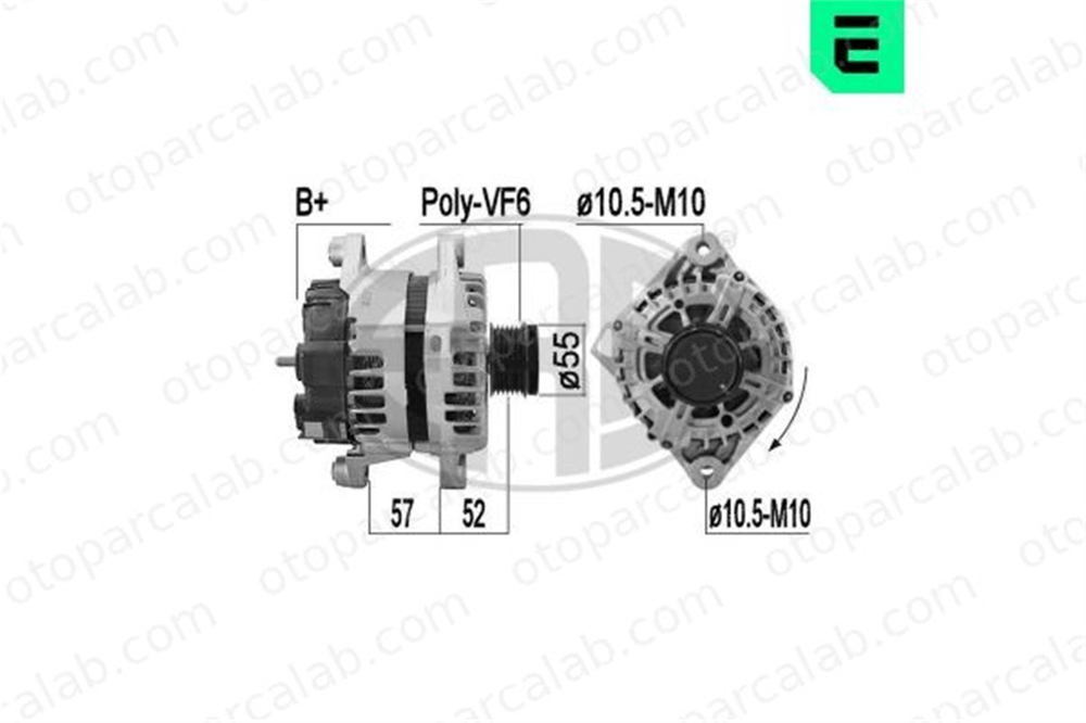 ERA 209596 Alternatör KIA SORENTO II HYUNDAI SANTA FÉ III 373002G700