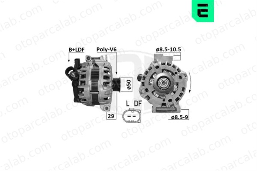 ERA 209636 Alternatör FIAT 500X TIPO Hatchback 51942146 71796437