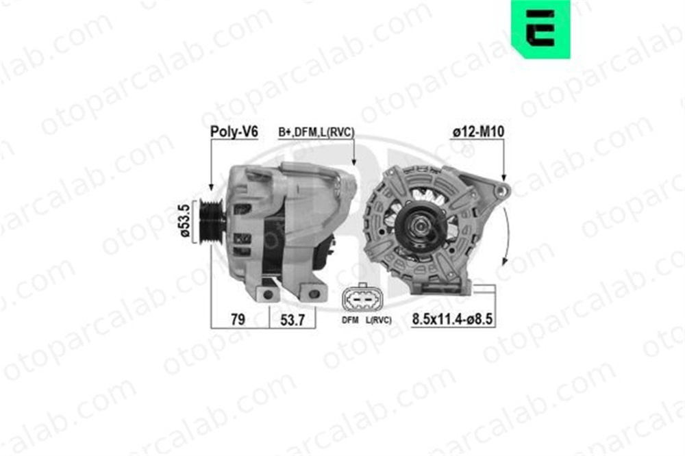 ERA 209657A Alternatör OPEL INSIGNIA B Country Tourer INSIGNIA B Grand Sport 1202381 13587312
