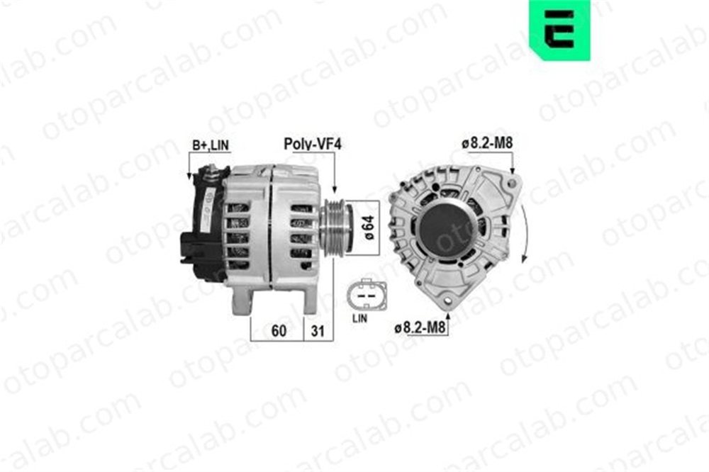 ERA 209697A Alternatör MERCEDES-BENZ AMG GT AMG GT Roadster 9061705 0009061705
