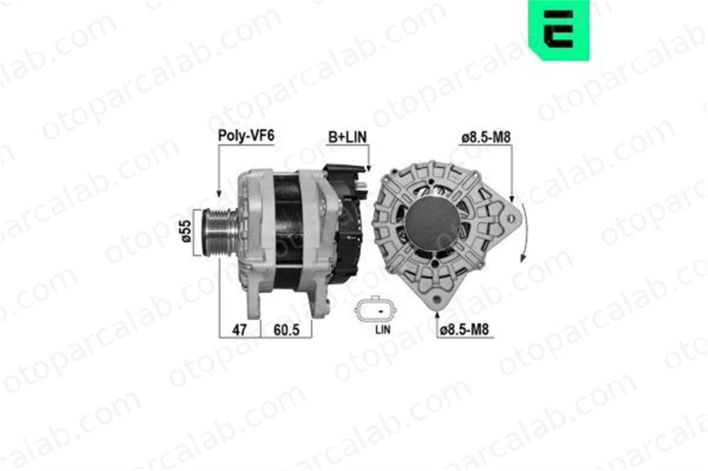 ERA 209733A Alternatör DACIA DUSTER RENAULT CAPTUR II 231004402R 231003676R