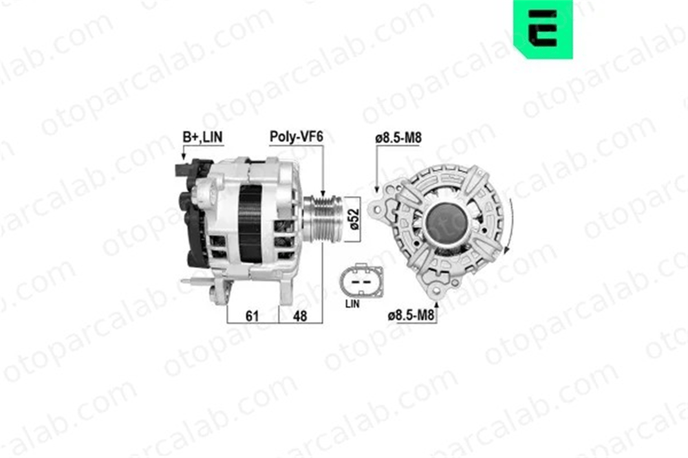 ERA 209772A Alternatör SKODA OCTAVIA IV OCTAVIA IV Combi 5L903026BX 05L903026BX