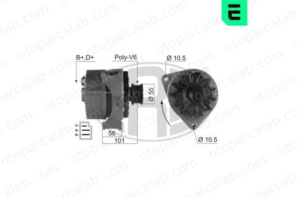 ERA 210032A Alternatör MERCEDES-BENZ 124 Sedan 124 T-Model 61548902 61548702